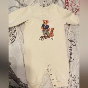 Bear Ralph Lauren onesie